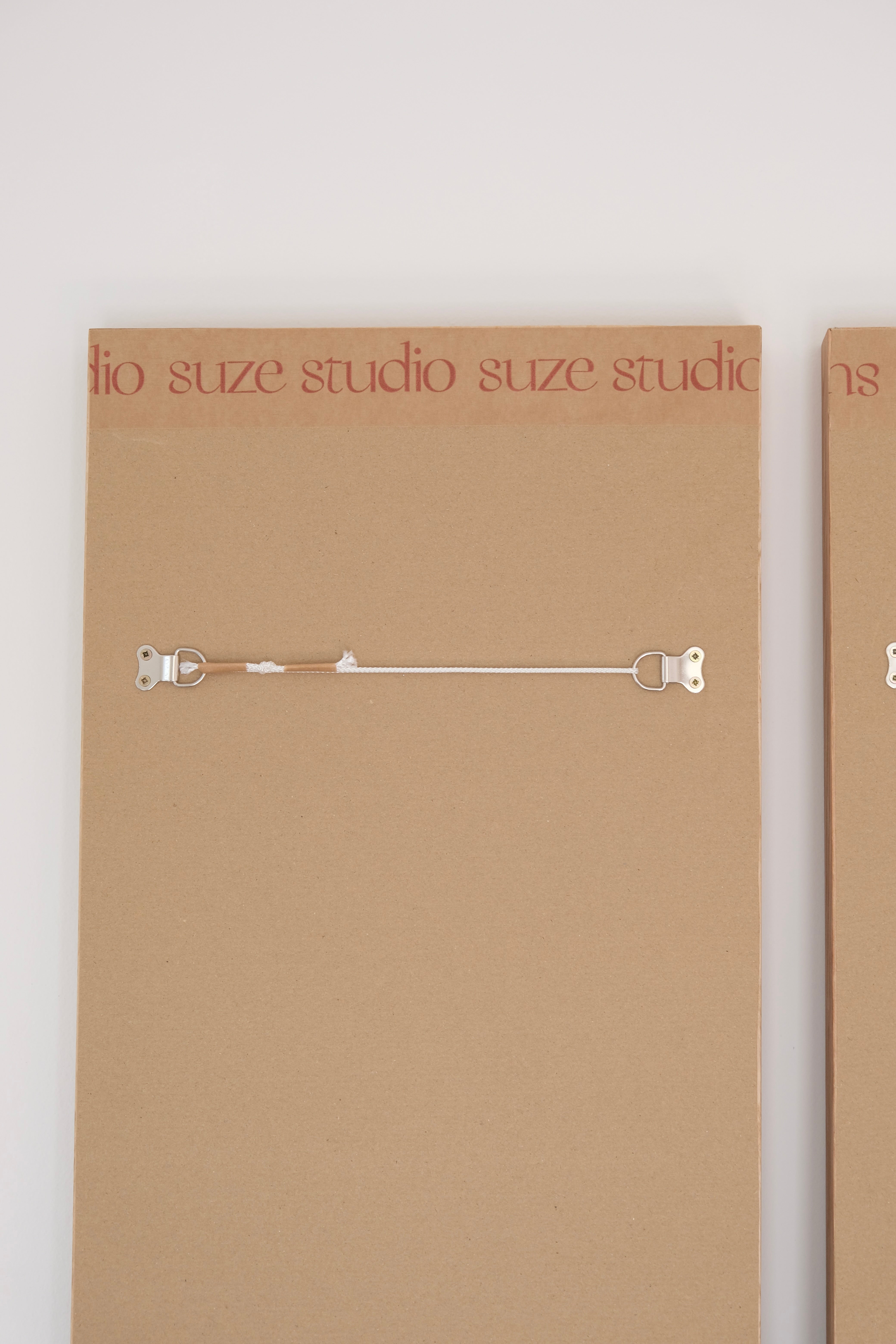 Pair of framed antique suzanis