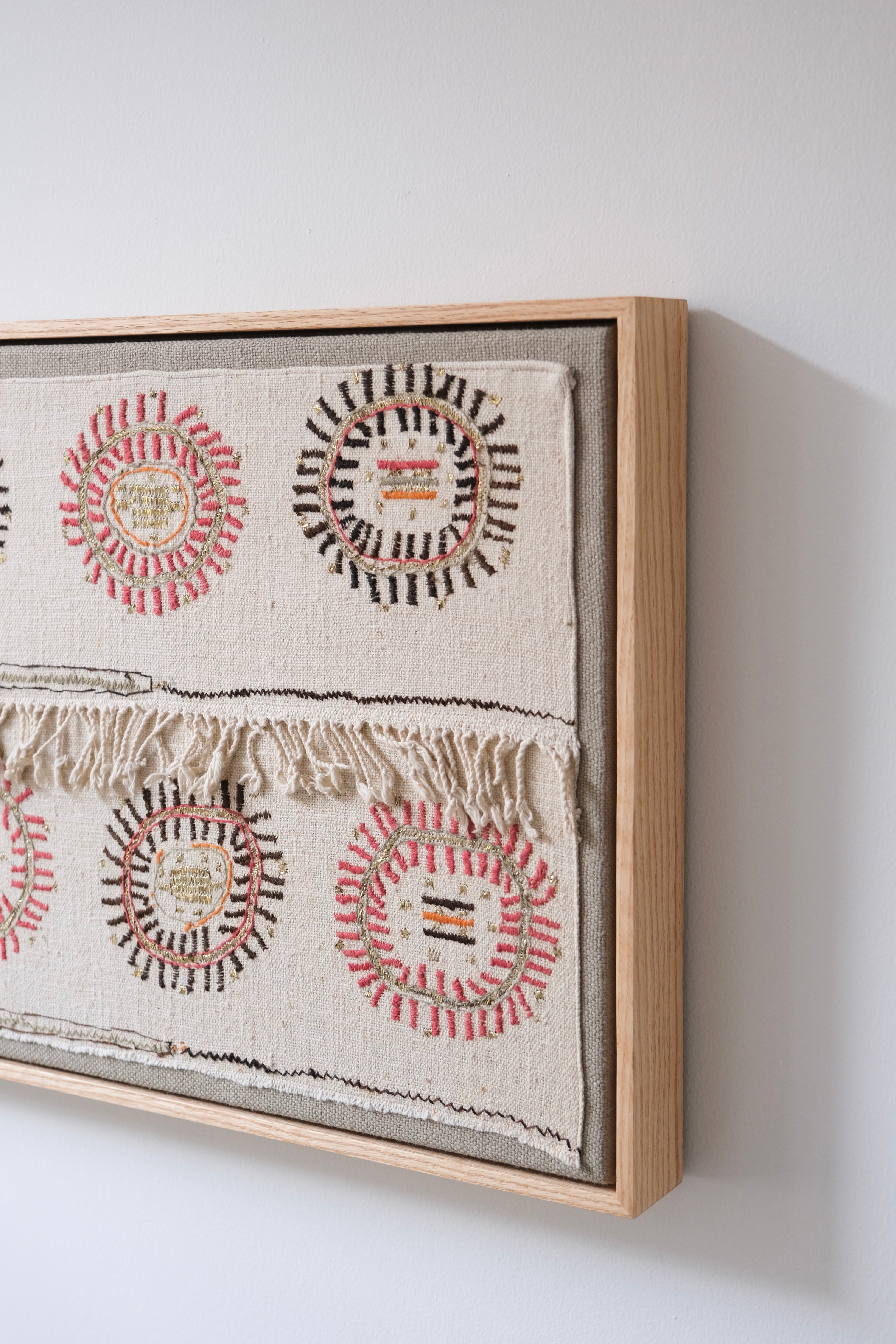 Framed Ottoman embroidery