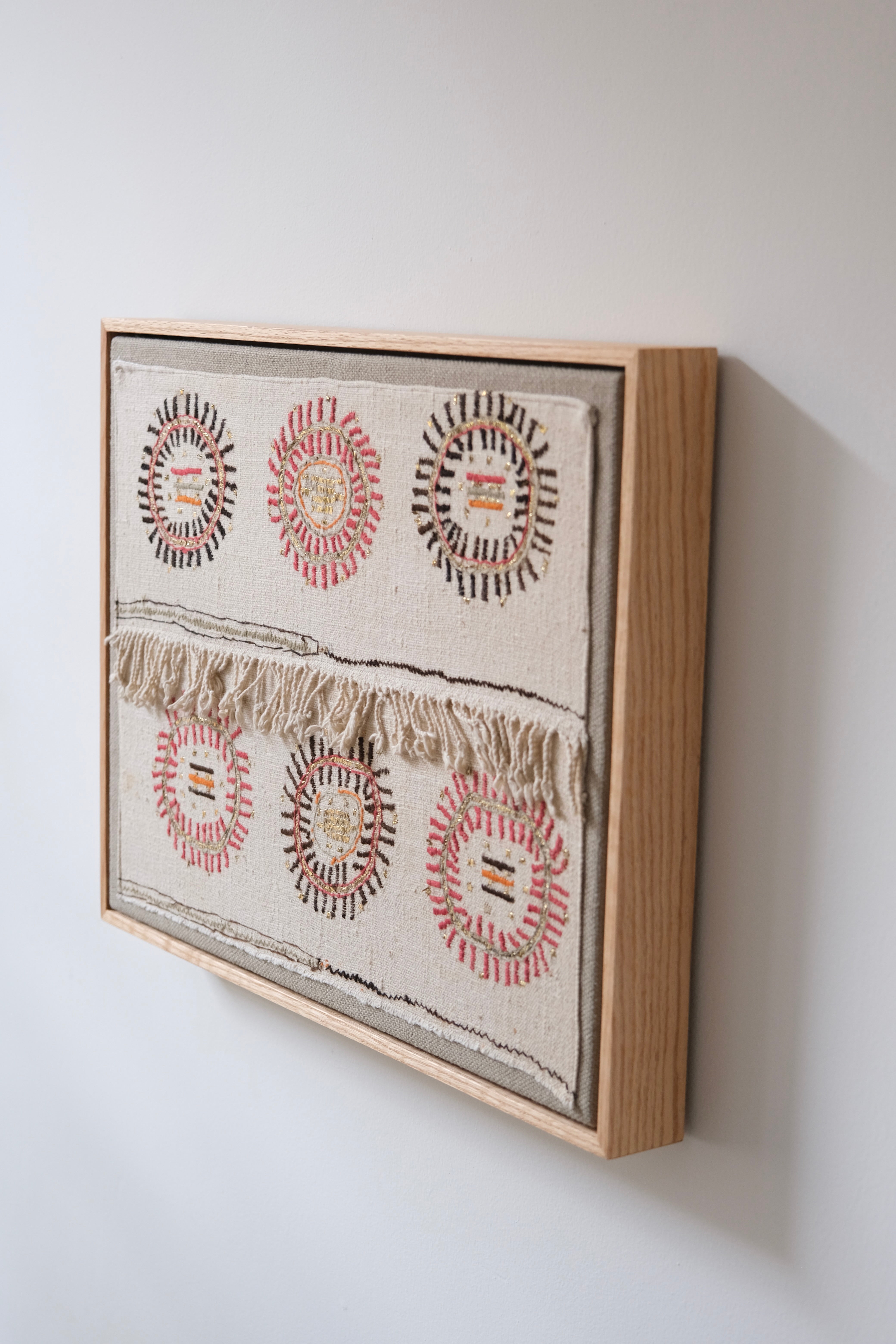 Framed Ottoman embroidery