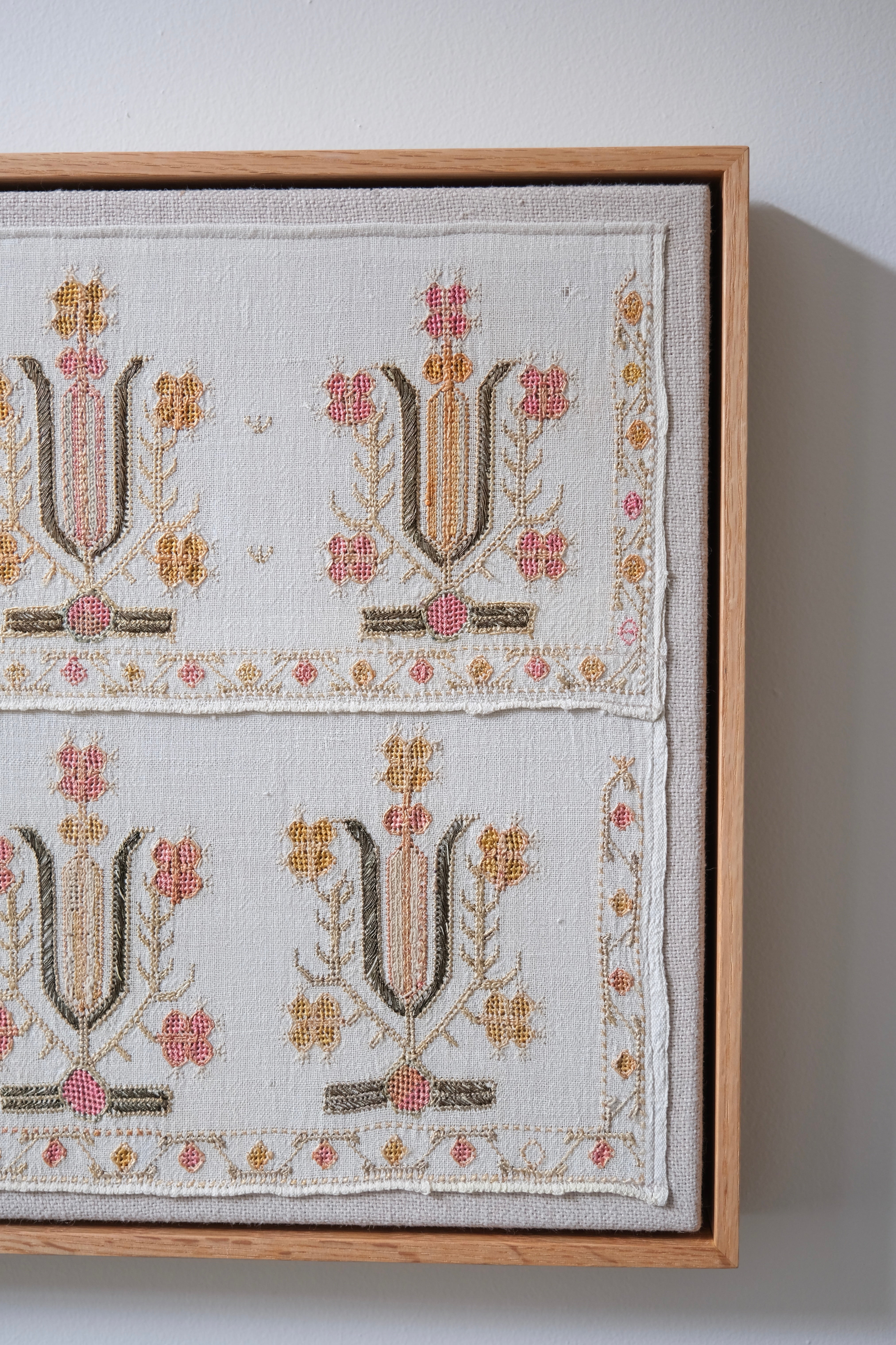 Framed Ottoman embroidery