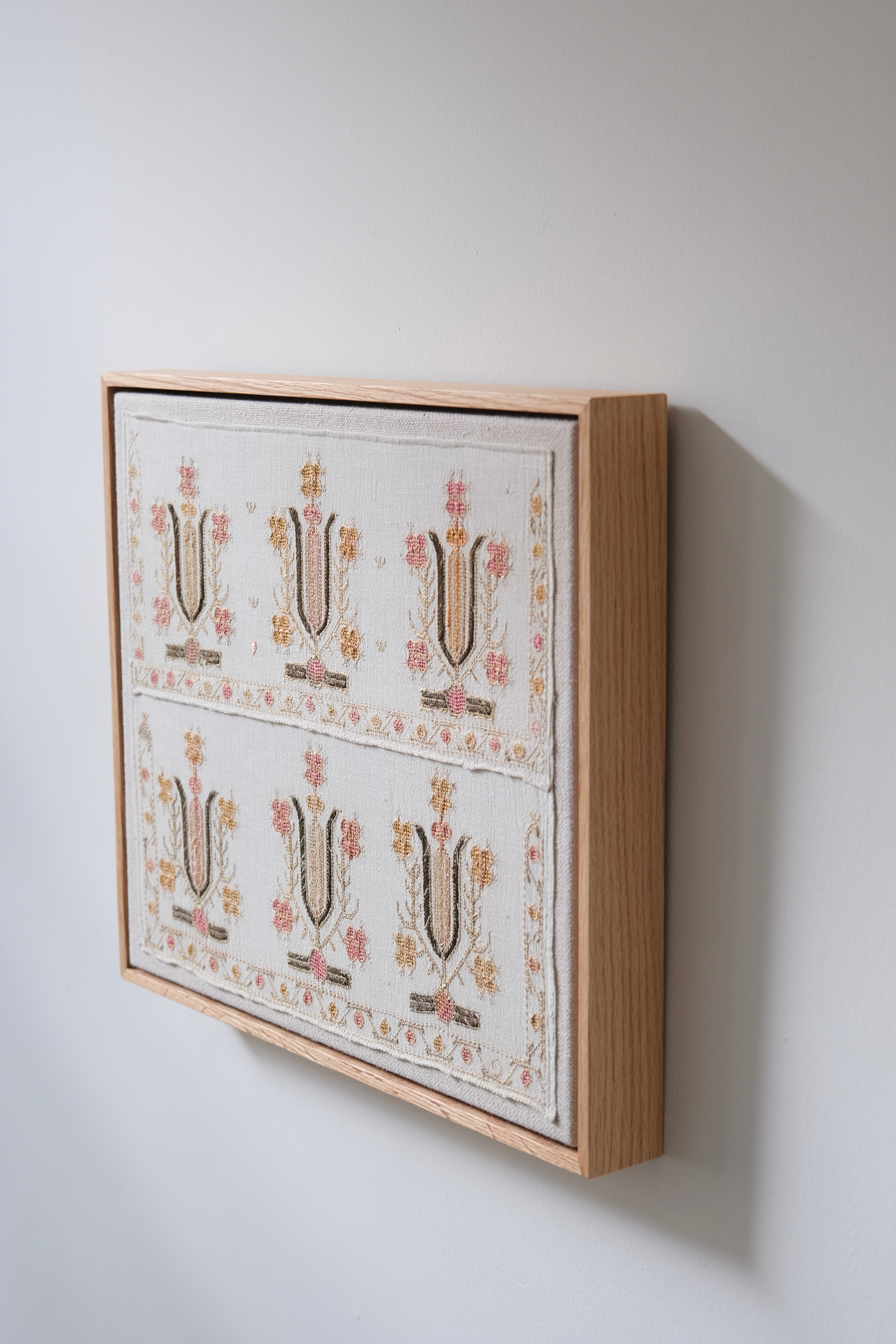 Framed Ottoman embroidery