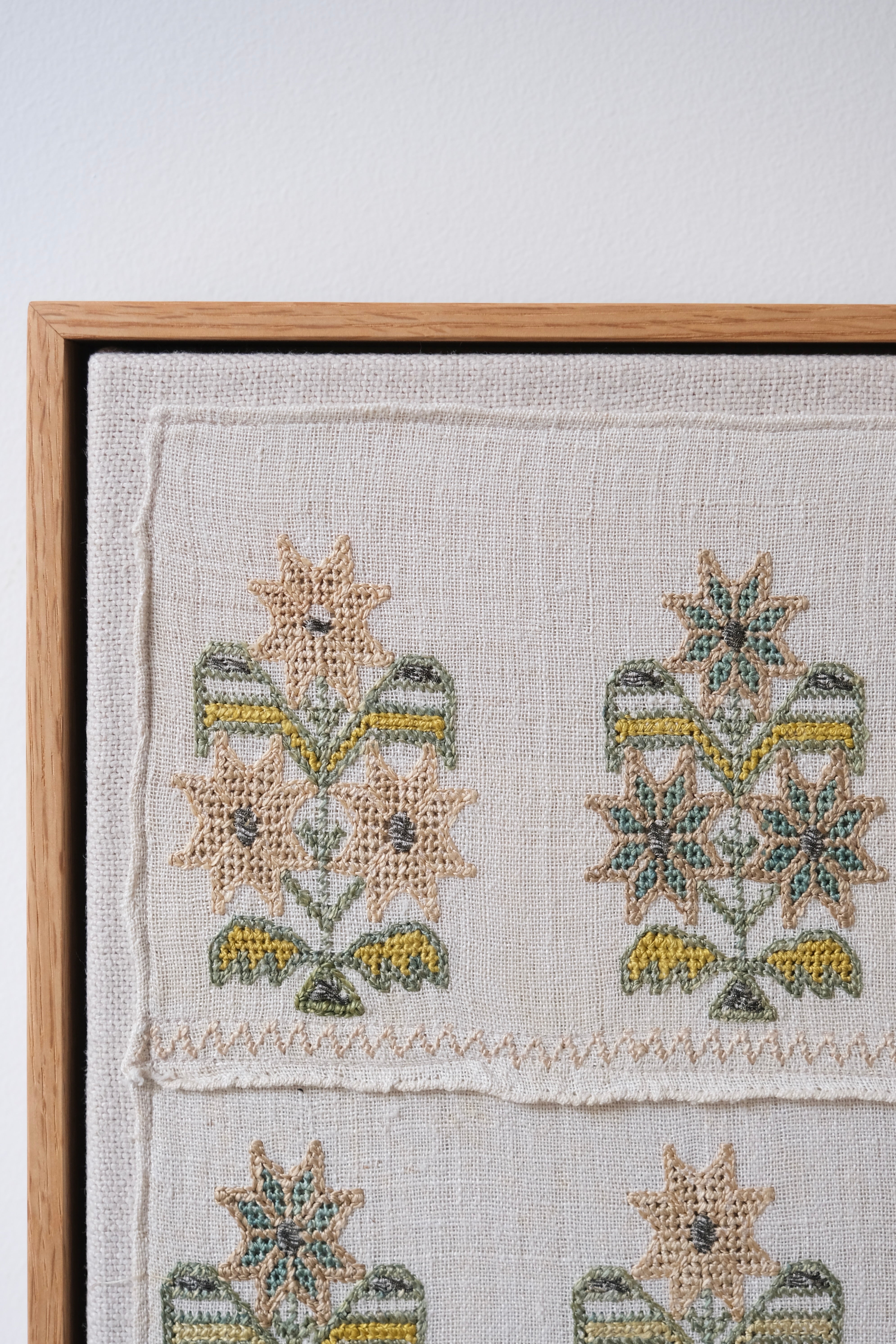 Framed Ottoman embroidery