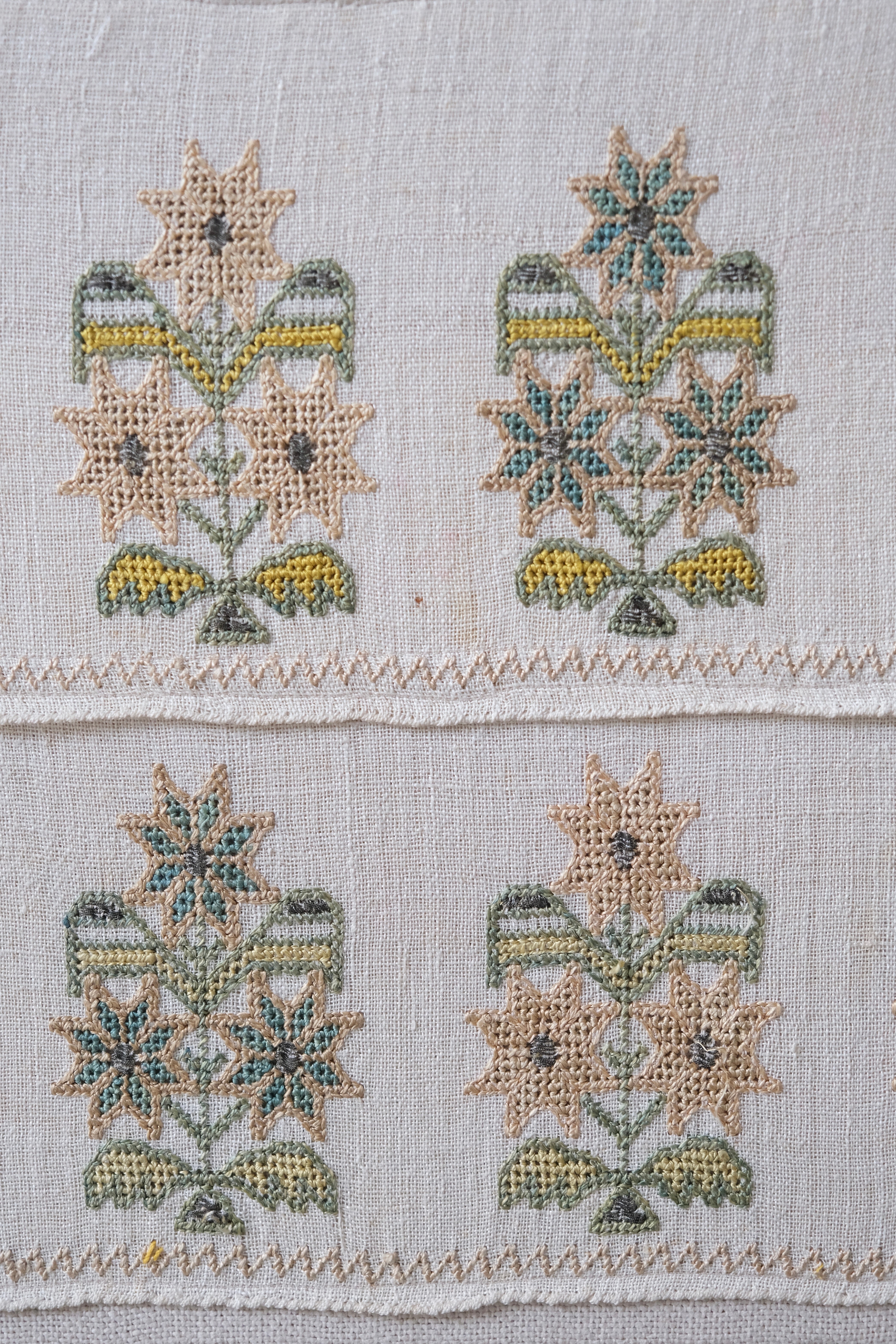 Framed Ottoman embroidery