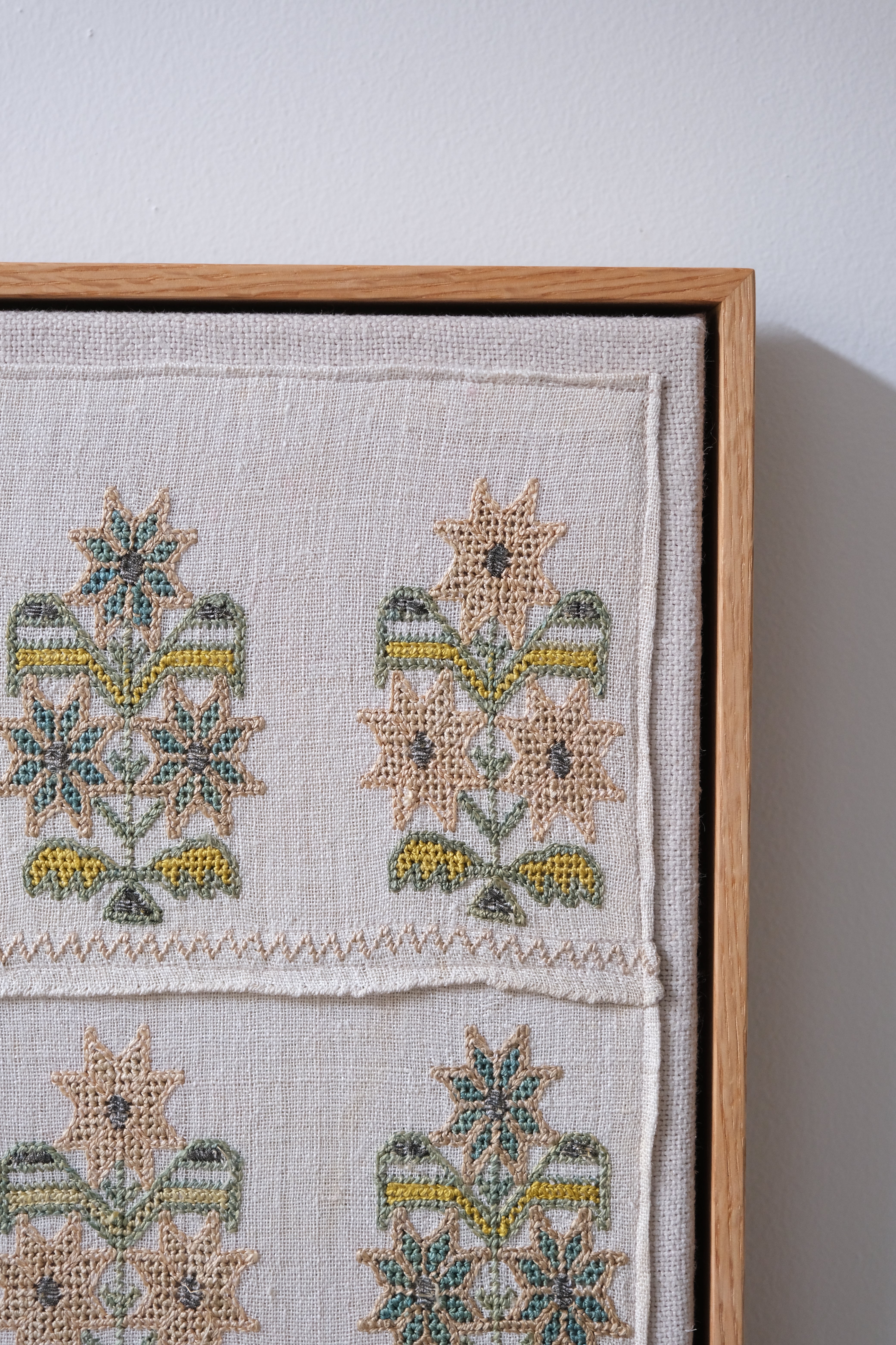 Framed Ottoman embroidery