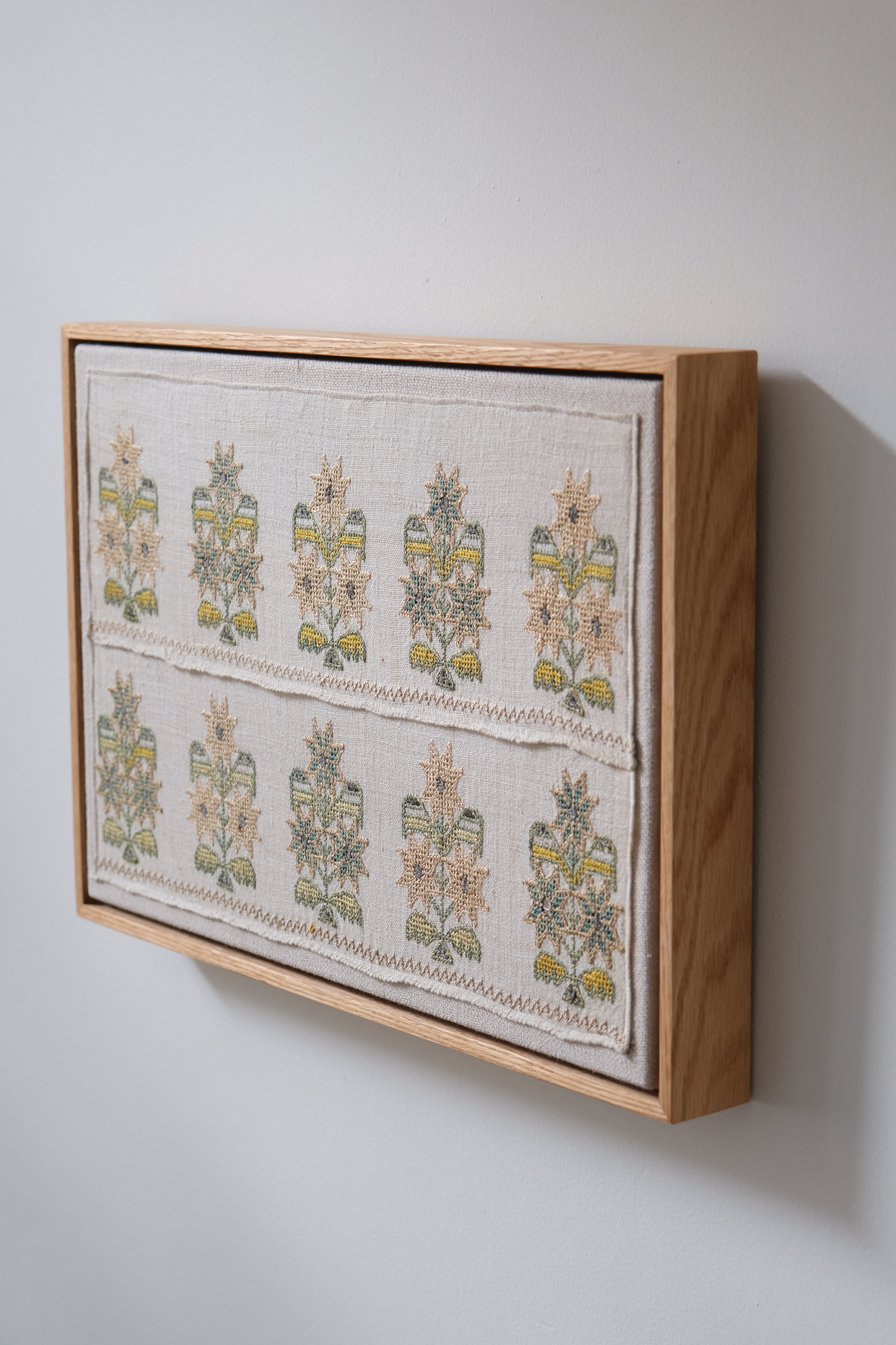 Framed Ottoman embroidery