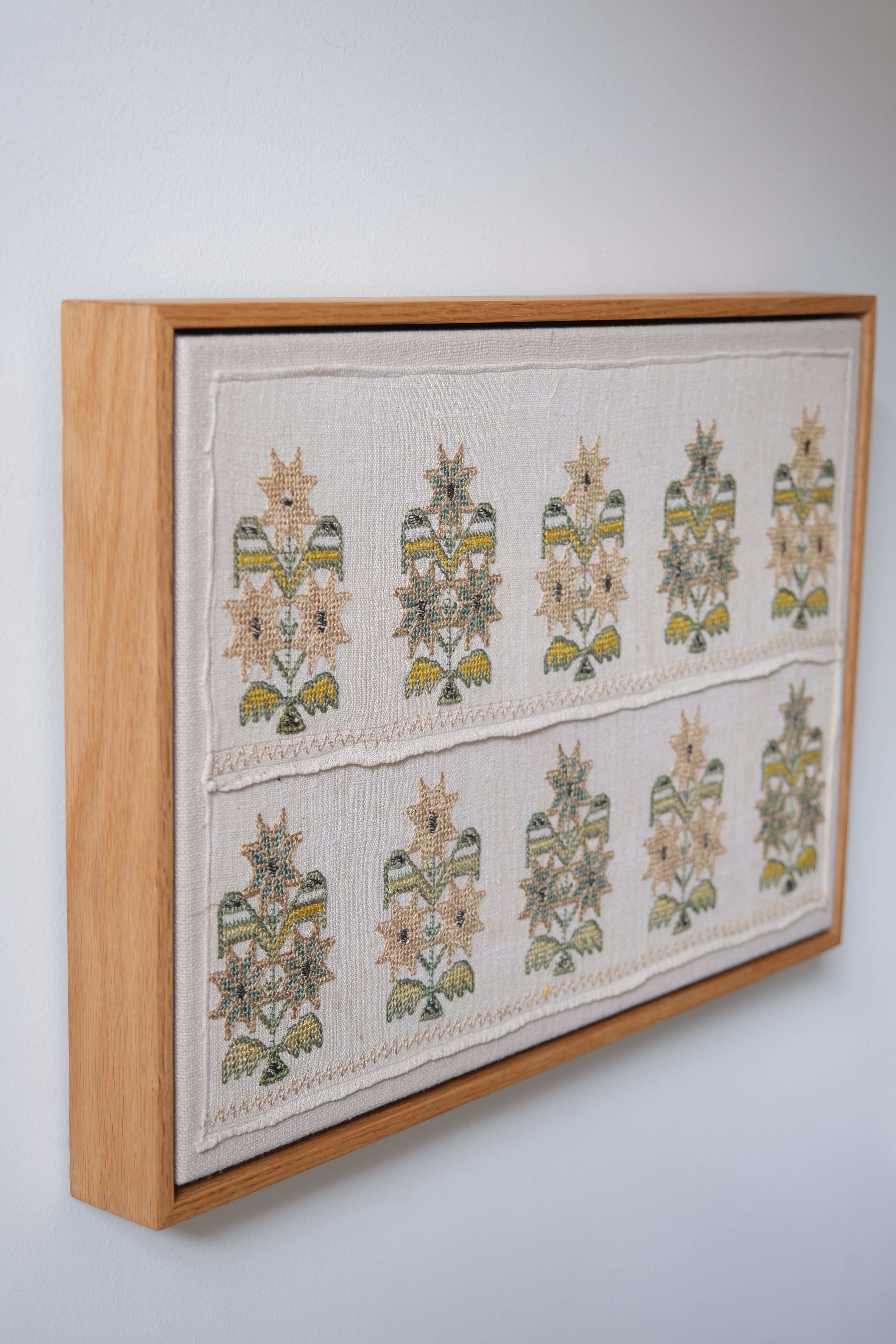 Framed Ottoman embroidery