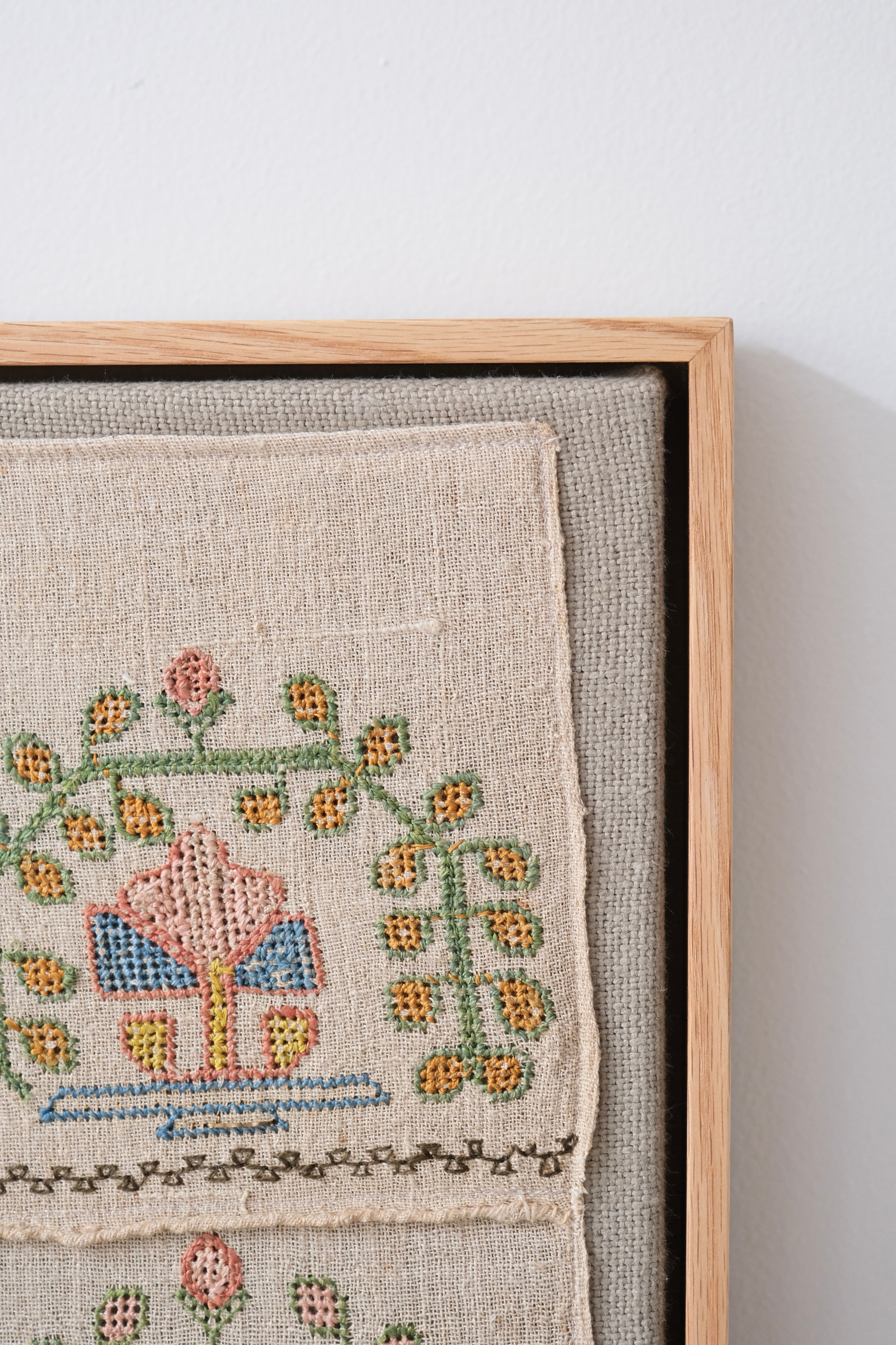 Framed Ottoman embroidery