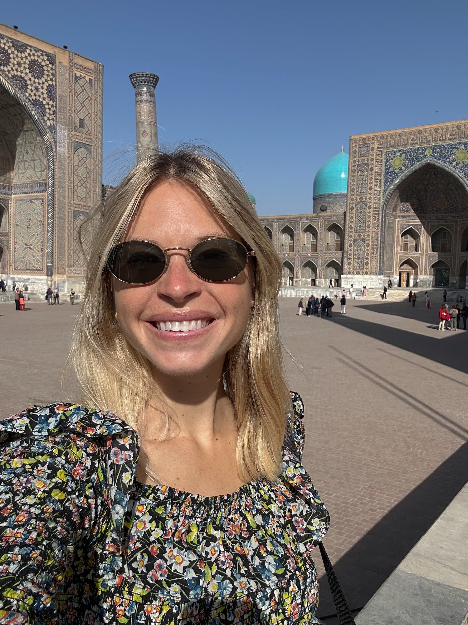 Textile sourcing trip, photo of Registan, Samarkand, Uzbekistan